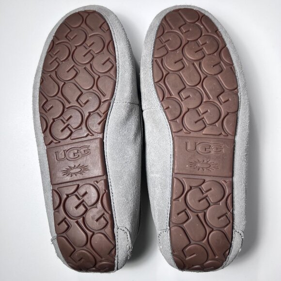 UGG Women Ansley Sheepskin Slipper Light Gray 10 - Picture 8 of 10